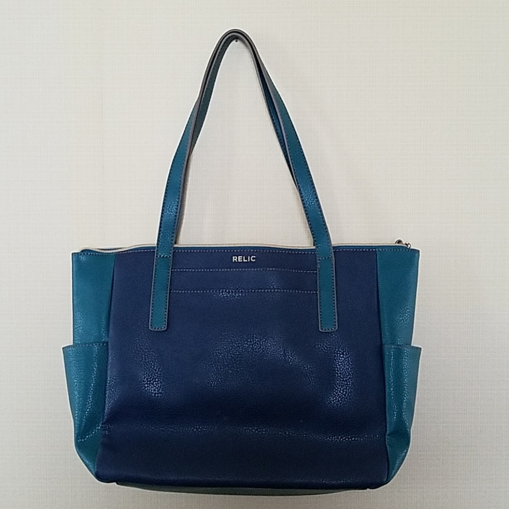 Relic Navy and BlueGreen handbag